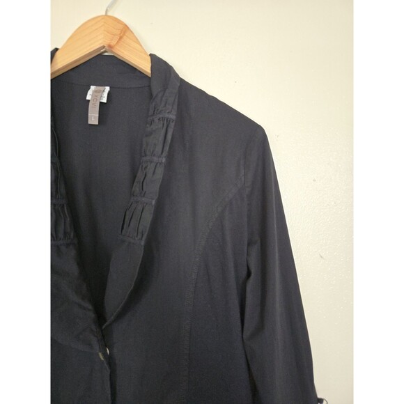 XCVI Jacket Size Large Blazer Stretch Long Sleeve Button Lagenlook - Picture 2 of 9